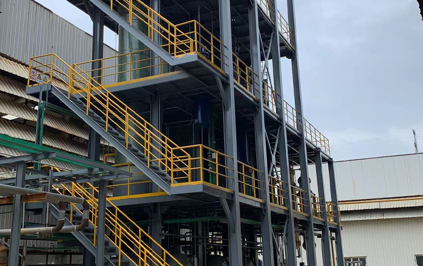 连续氯化反应塔装置